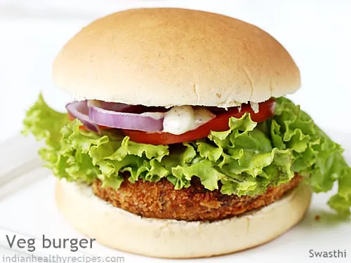 Veg patty burger